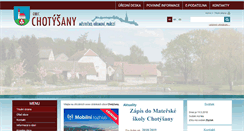 Desktop Screenshot of chotysany.cz